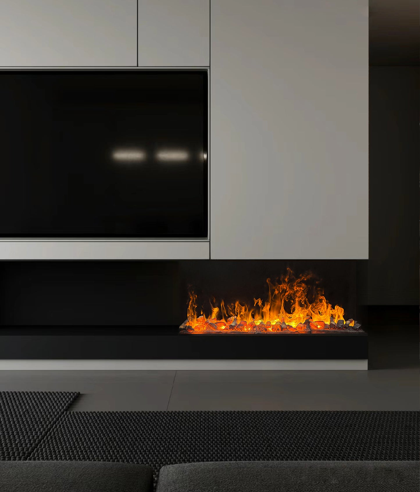 600 Charcoal Fireplace CFWL24