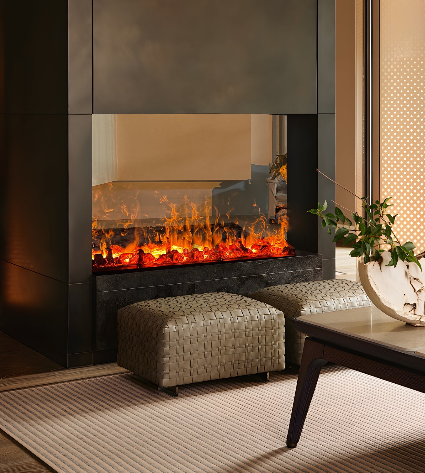 1500 Charcoal Fireplace CFWL60