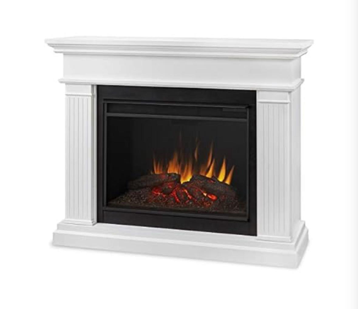 48x36 inches Mental with Electric Fireplace