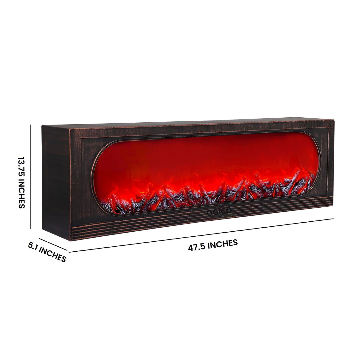 Led Artificial Fireplace 48x14 Inches