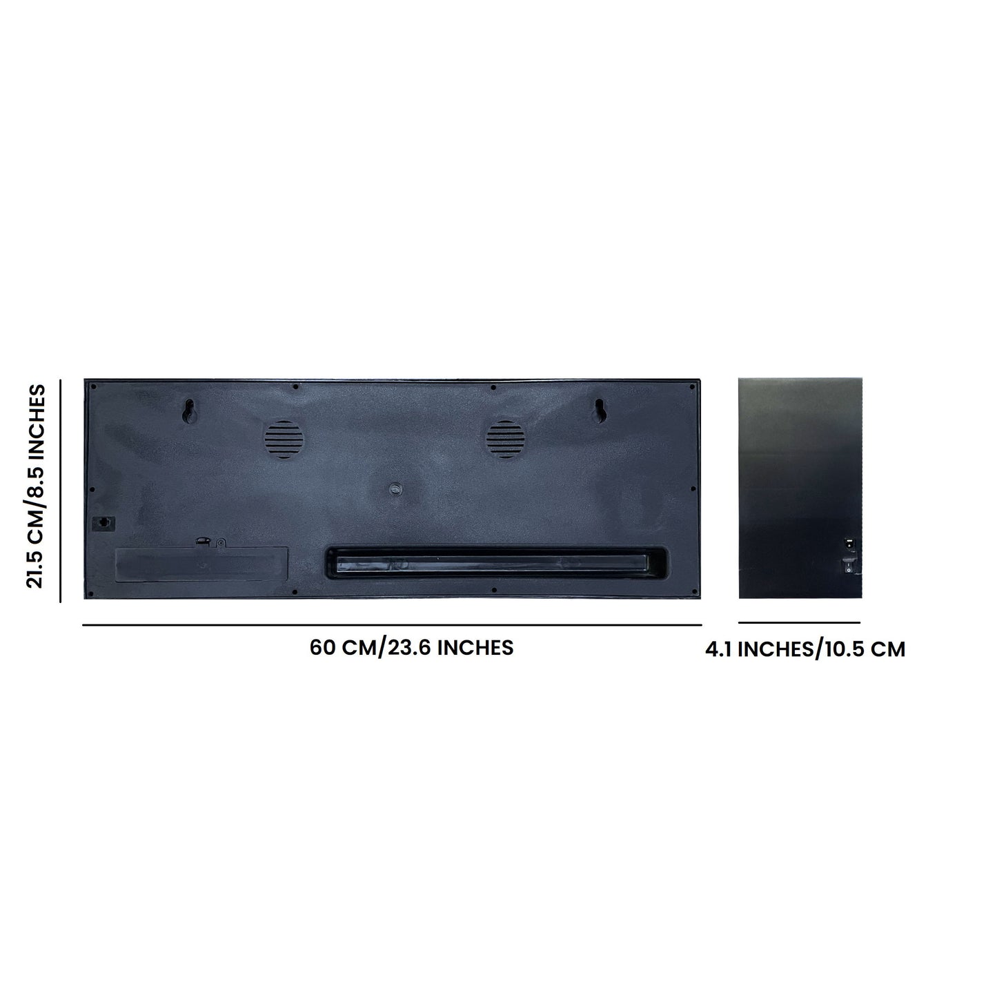 24x8 Inches Multicolor Artificial Fireplace