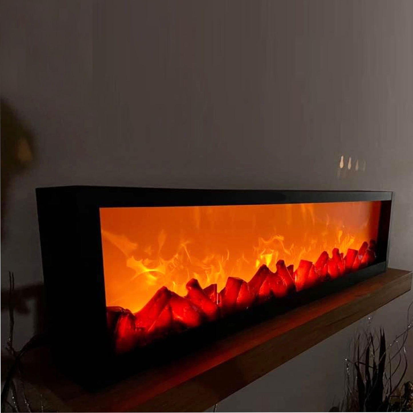 32x8 Inches Led Artificial Fireplace