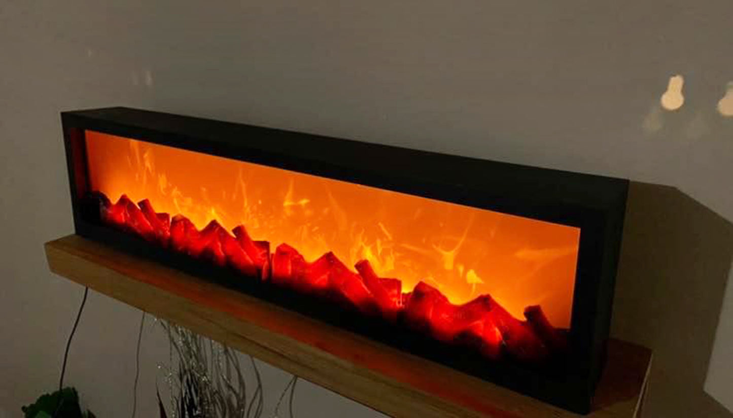 32x8 Inches Led Artificial Fireplace