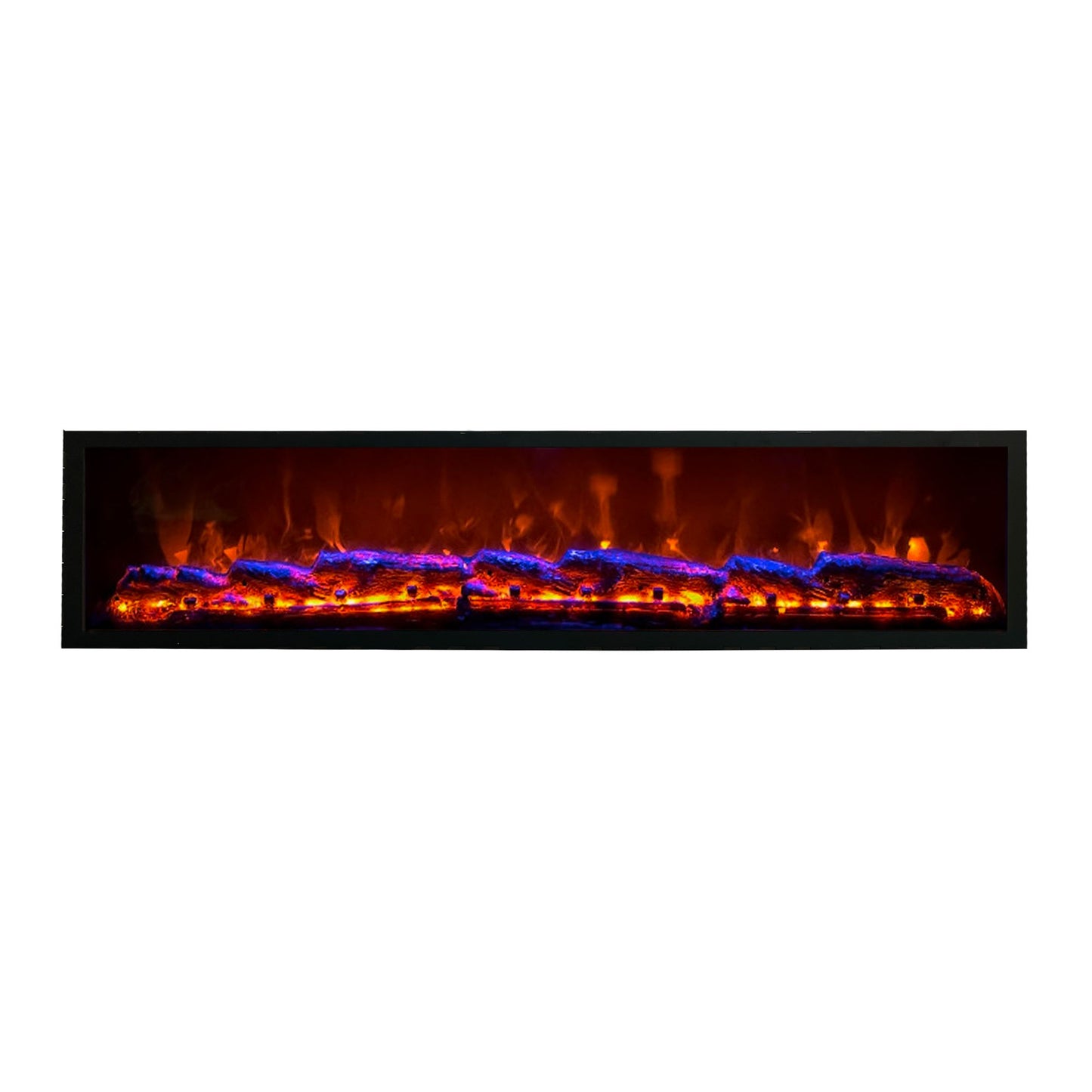 Electric Fireplace with Realstick Burning Wood 80X12 Inches