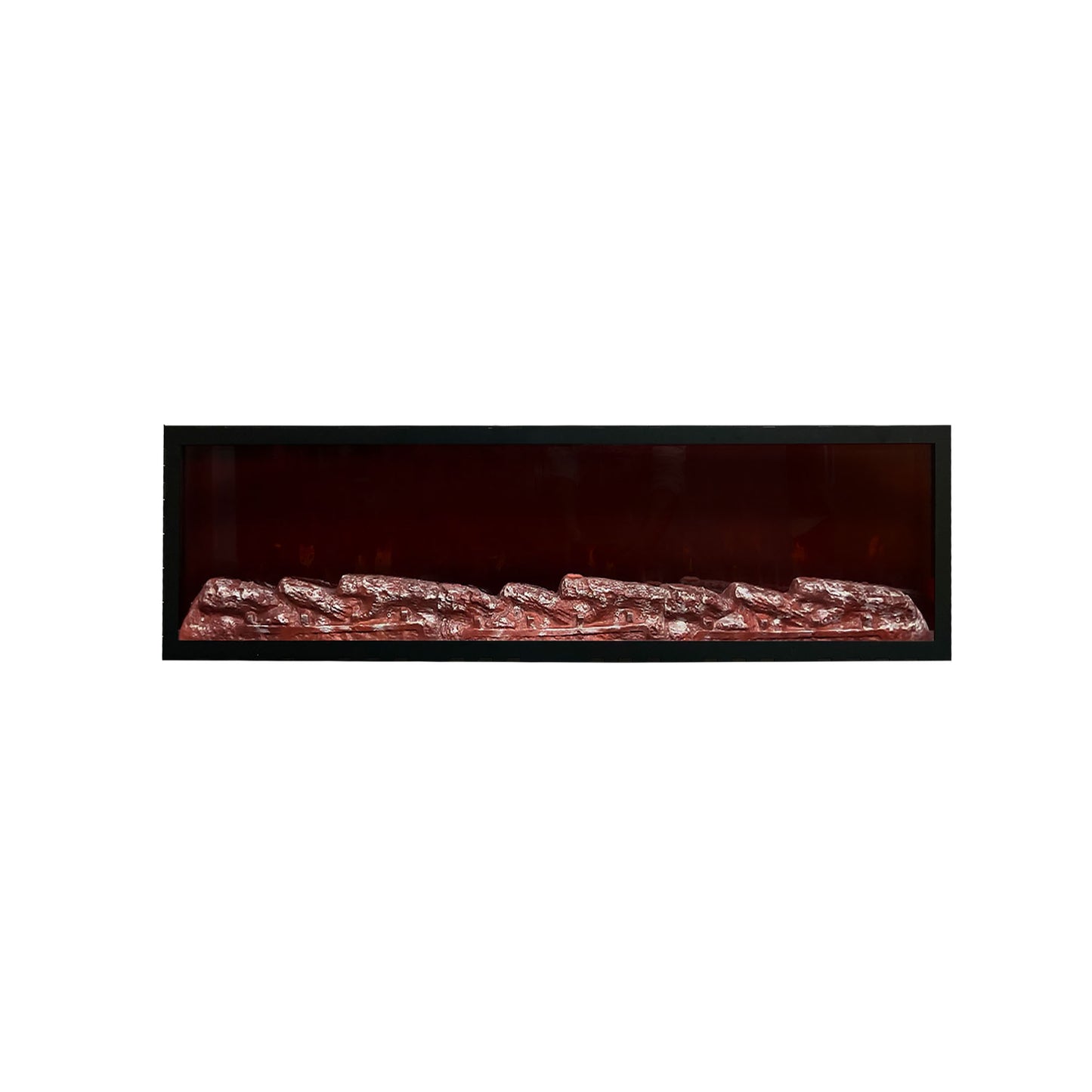48x12 Inches Electric Fireplace with Realstick Burning Wood