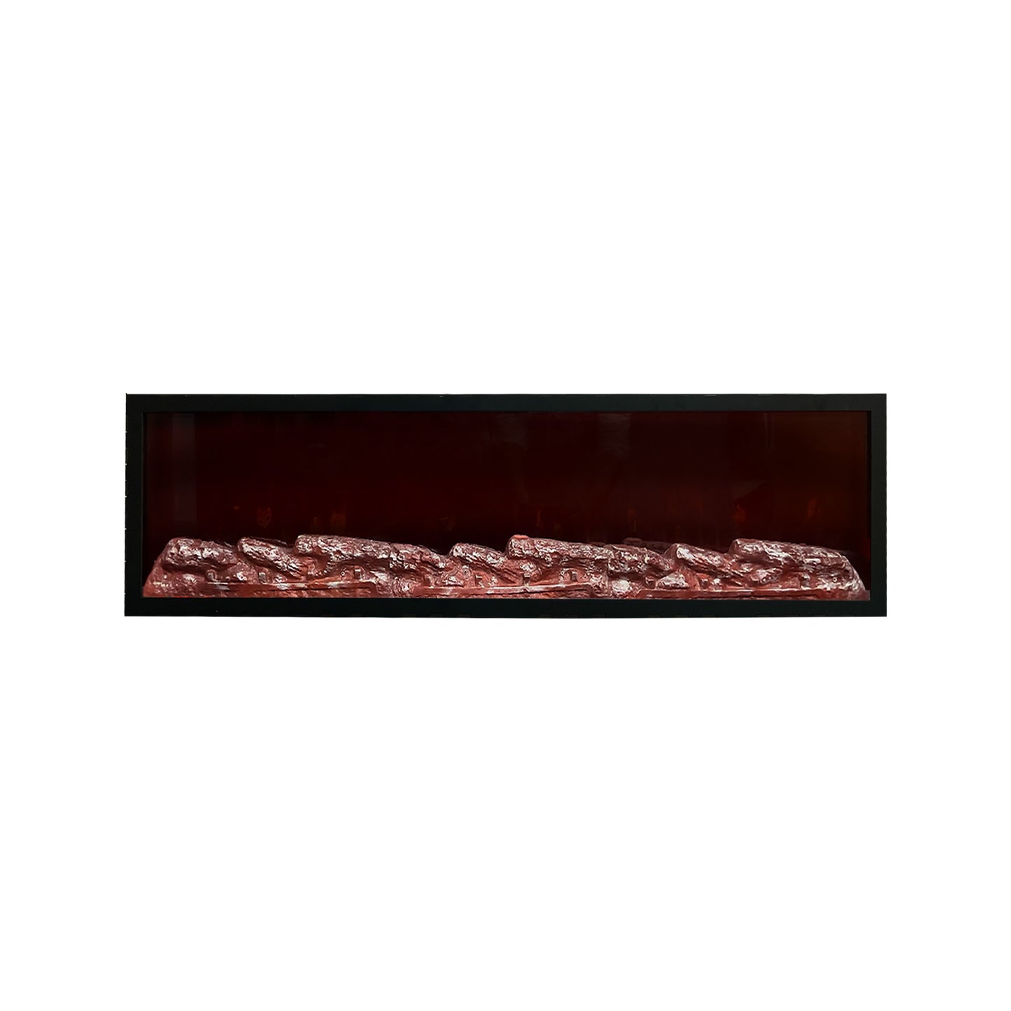 Electric Fireplace with Realstick Burning Wood 60x12 Inches