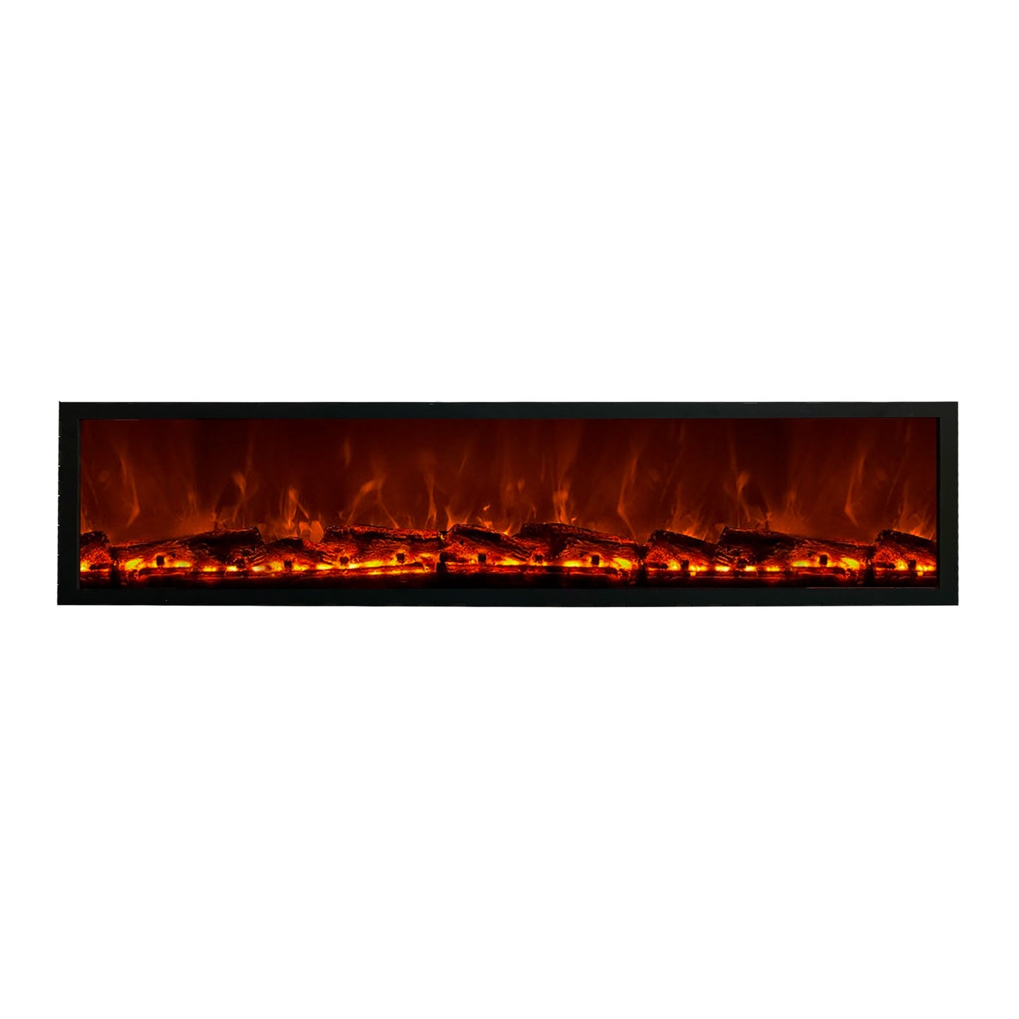 Electric Fireplace with Realstick Burning Wood 80X12 Inches