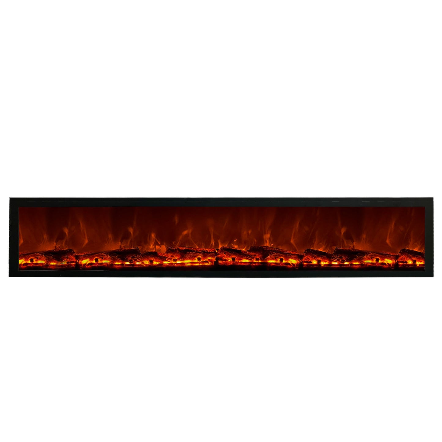 Electric Fireplace with Realstick Burning Wood 90x12 Inches