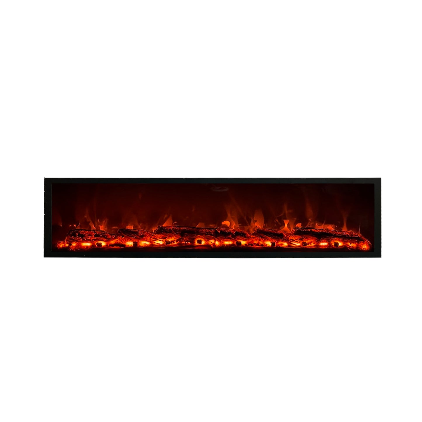 Electric Fireplace with Realstick Burning Wood 72x12 Inches