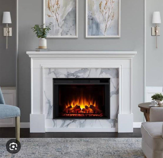 60x48 inches Mental with Electric Fireplace