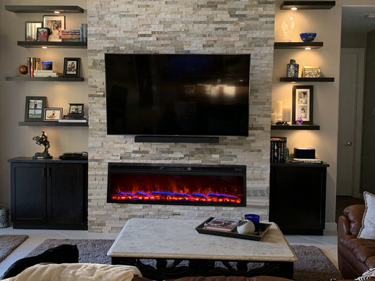 48x16 Inches Electric Heater Fireplace